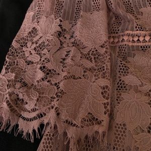 Dusty Rose Lace Kimono